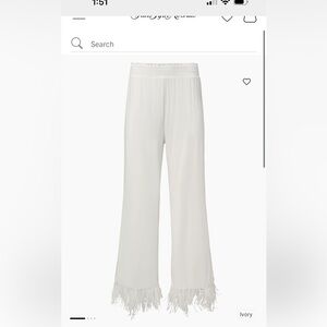 WeWoreWhat Feather Pull On Pants